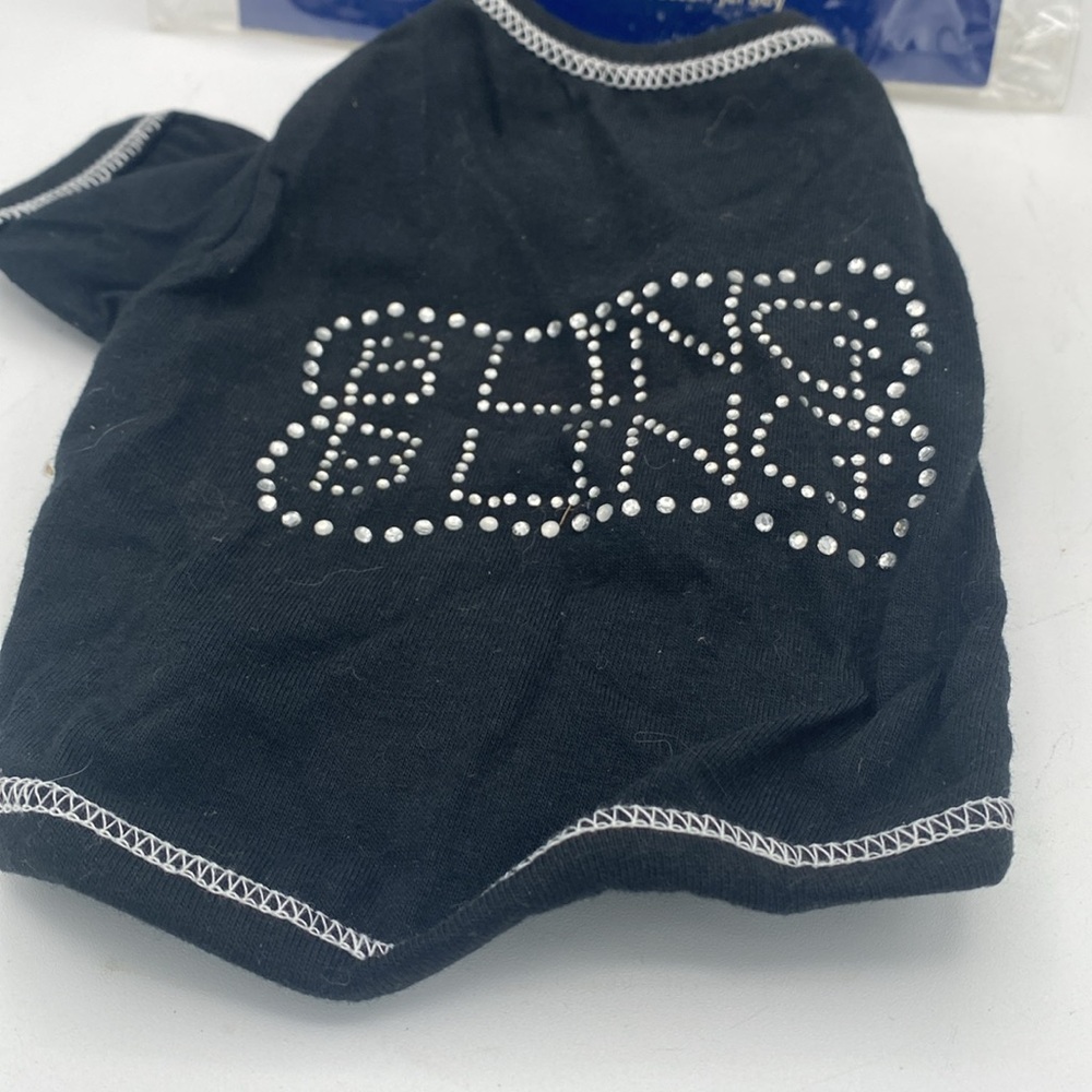 Casual Canine dog Bling Bling black Tee T shirt sz XS - Picture 3 of 7
